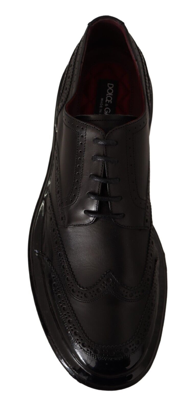 Eleganti Derby Oxford in pelle di vitello con punta a coda di rondine