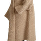 Elegante beige Kaschmir-Manteljacke