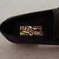 Elegant Black Calf Leather Loafers