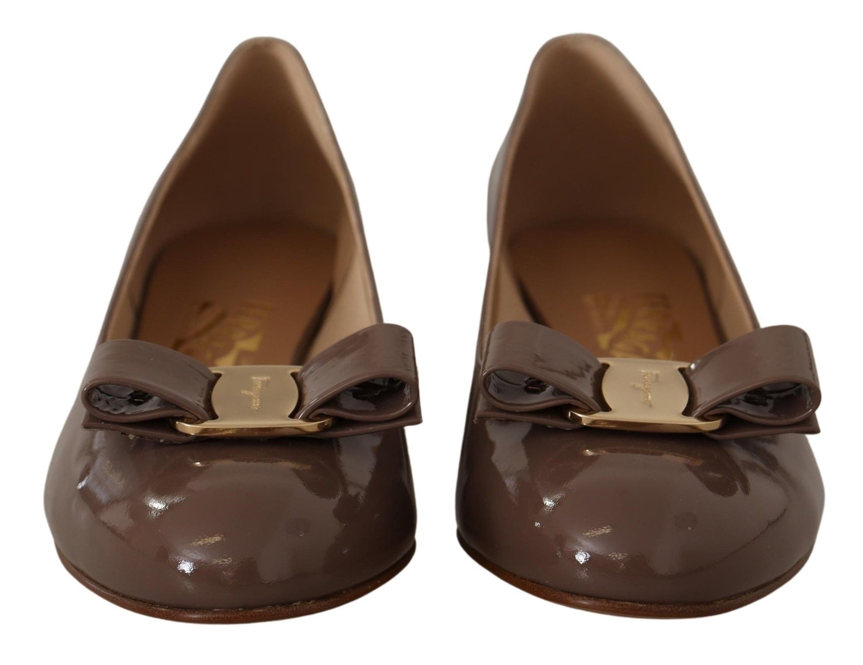 Elegante Caraway Braune Pumps mit Vara-Schleife