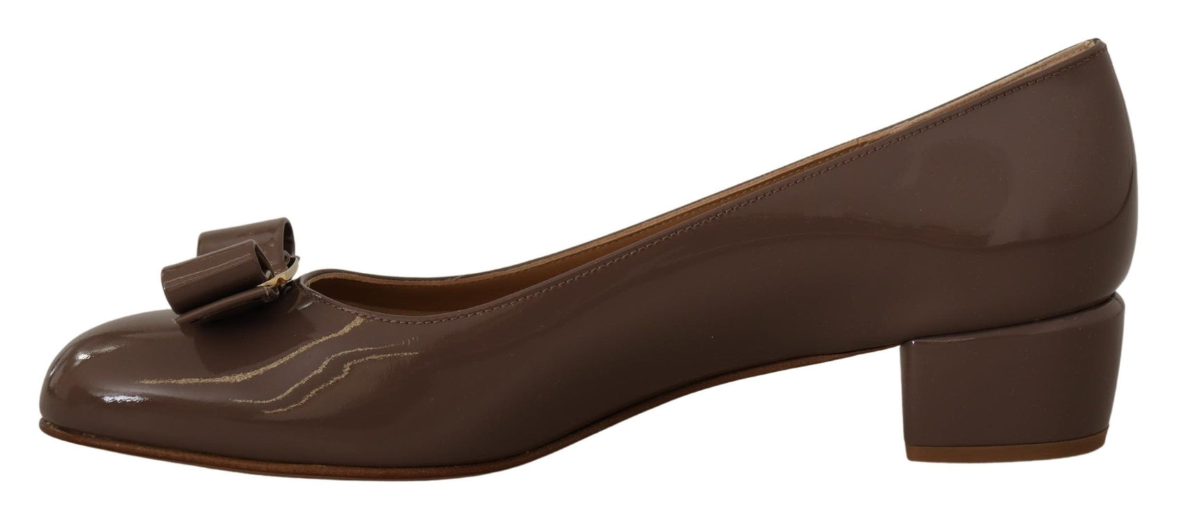 Elegante Caraway Braune Pumps mit Vara-Schleife