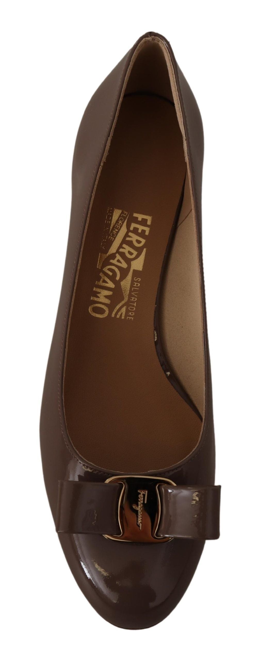 Elegante Caraway Braune Pumps mit Vara-Schleife