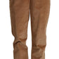Pantaloni skinny in velluto a coste a vita alta chic