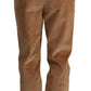 Pantaloni skinny in velluto a coste a vita alta chic