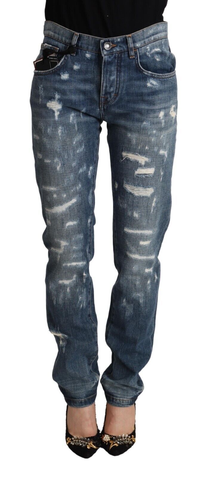 Eleganti jeans skinny in denim per la donna moderna