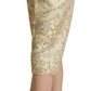 Pantaloni eleganti beige a vita alta cropped