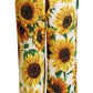 Pantaloni eleganti a gamba larga con motivo girasole
