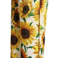 Pantaloni eleganti a gamba larga con motivo girasole