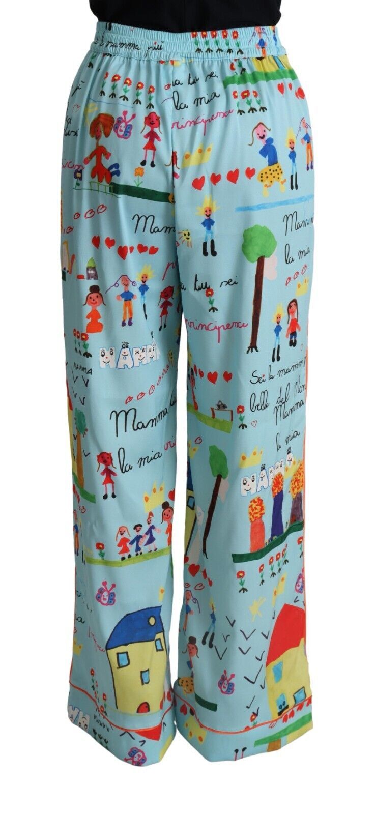 Pantaloni eleganti a gamba larga stampati
