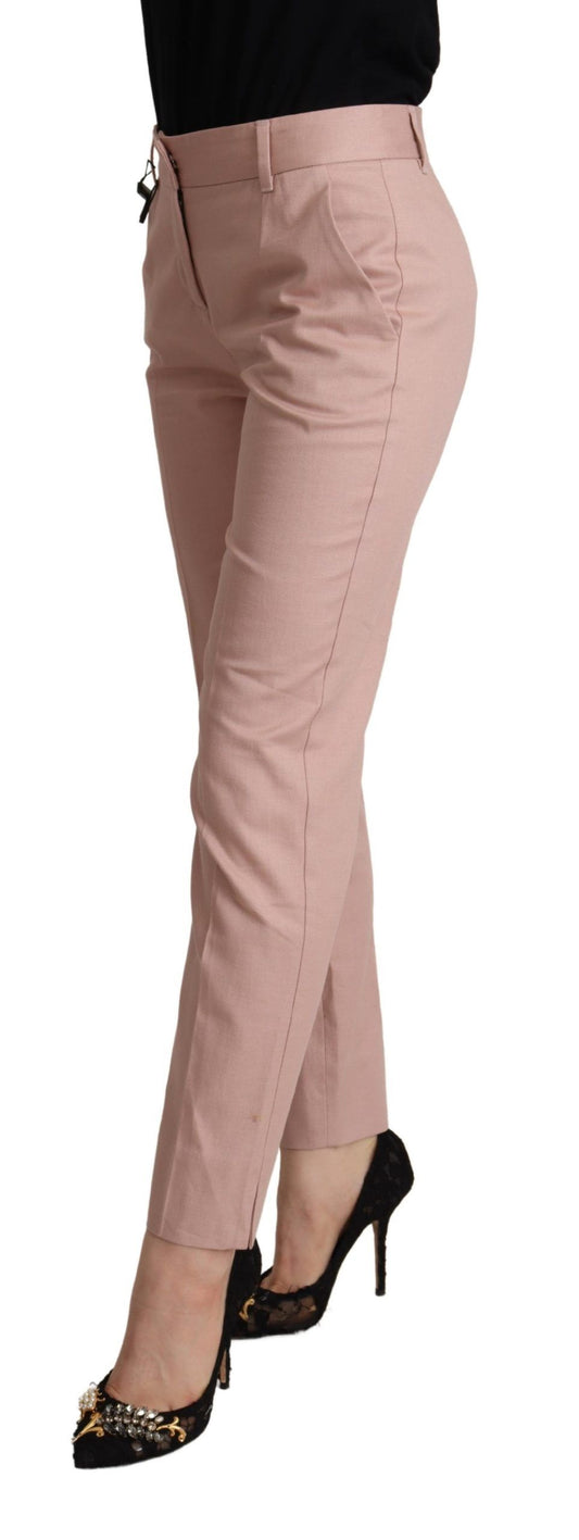 Eleganti pantaloni affusolati rosa per uno stile sofisticato