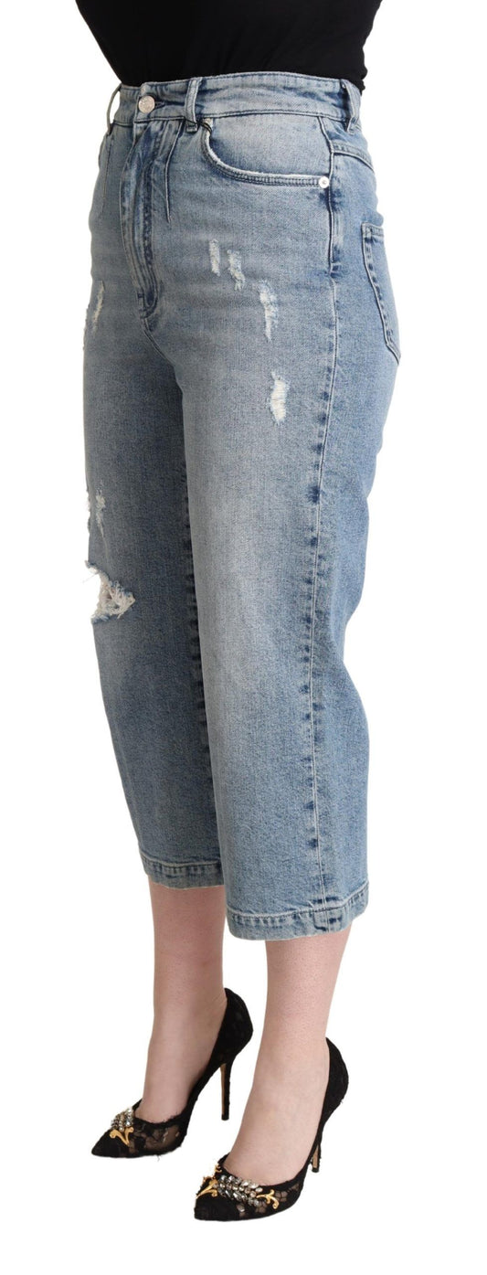 Jeans Capri Cropped Denim Chic