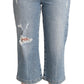 Jeans Capri Cropped Denim Chic