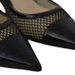 Chic Patent Mesh Pointed Pumps