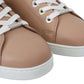 Powder Pink Nappa Leather Sneakers