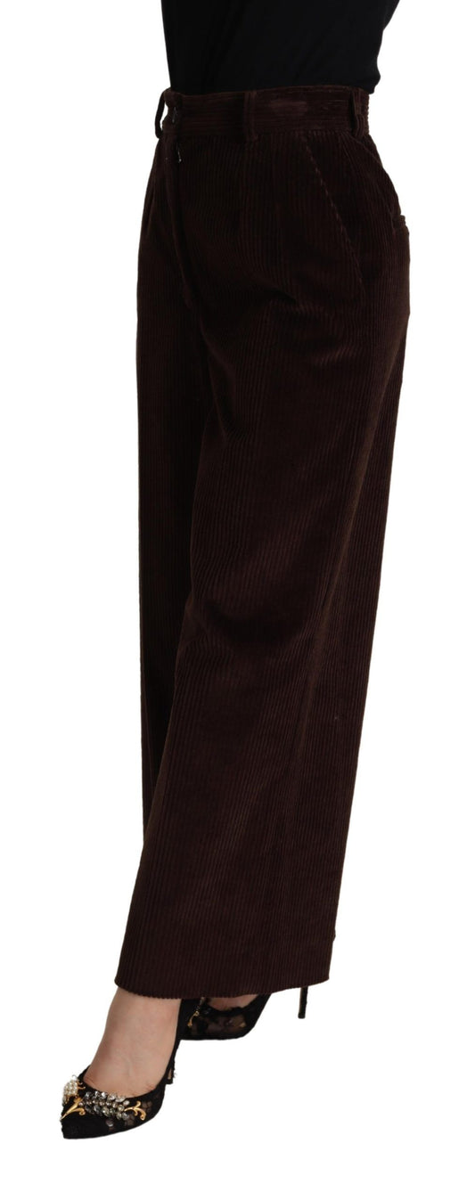 Pantaloni eleganti a vita alta e gamba larga