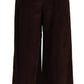 Pantaloni eleganti a vita alta e gamba larga
