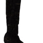 Elegant Stretch Sock Boots in Sleek Black