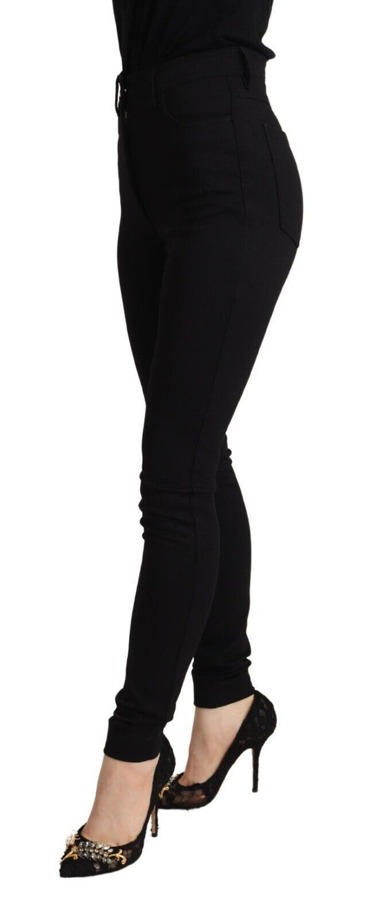 Pantaloni eleganti slim fit a vita alta