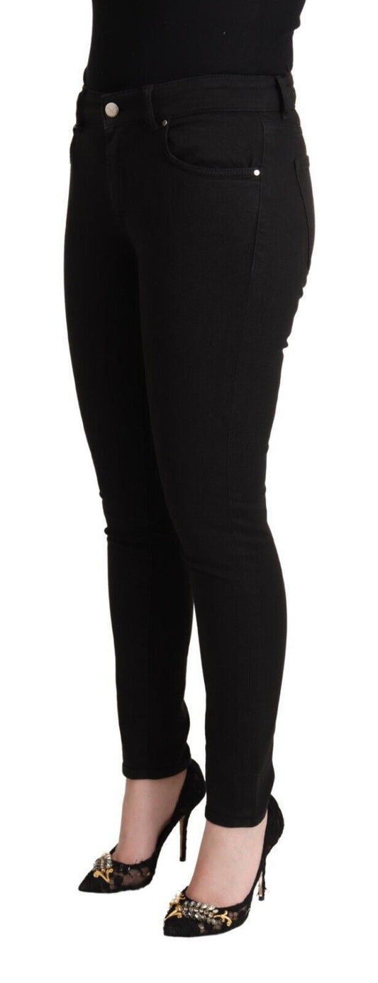 Jeans in denim nero slim fit chic