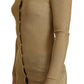 Glamorous – Goldene Strickjacke mit Druckknöpfen