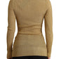 Glamorous – Goldene Strickjacke mit Druckknöpfen
