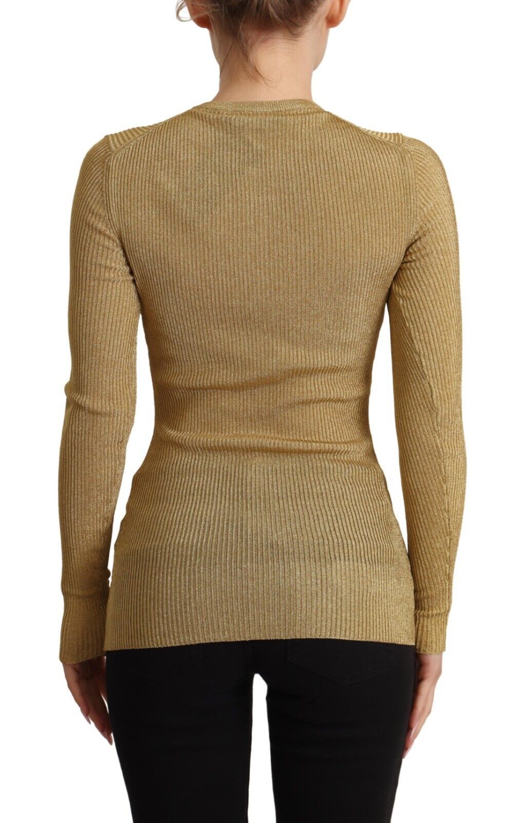 Glamorous – Goldene Strickjacke mit Druckknöpfen