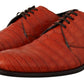 Exquisite Exotic Croc Leather Lace-Up Dress Shoes