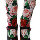 Floral Embellished Socks Boots