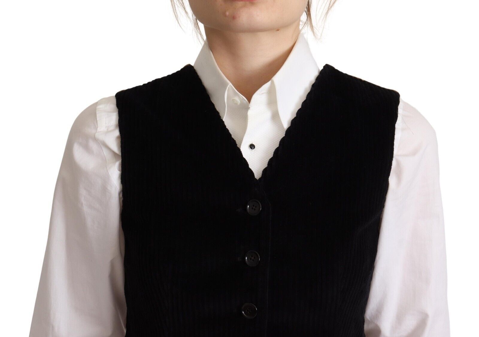 Elegante canotta senza maniche con scollo a V