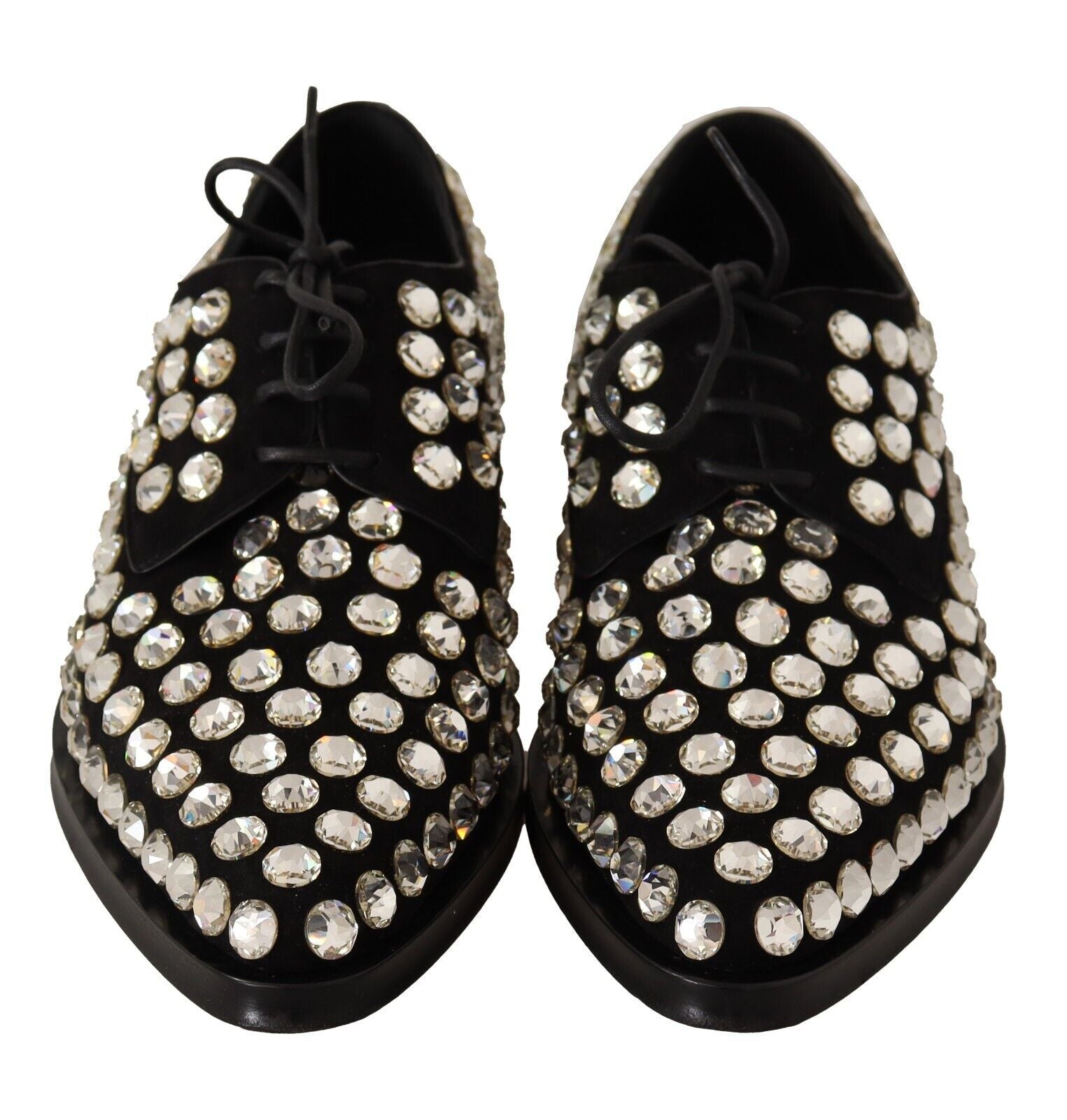 Elegante Schnürschuhe mit Kristallverzierung