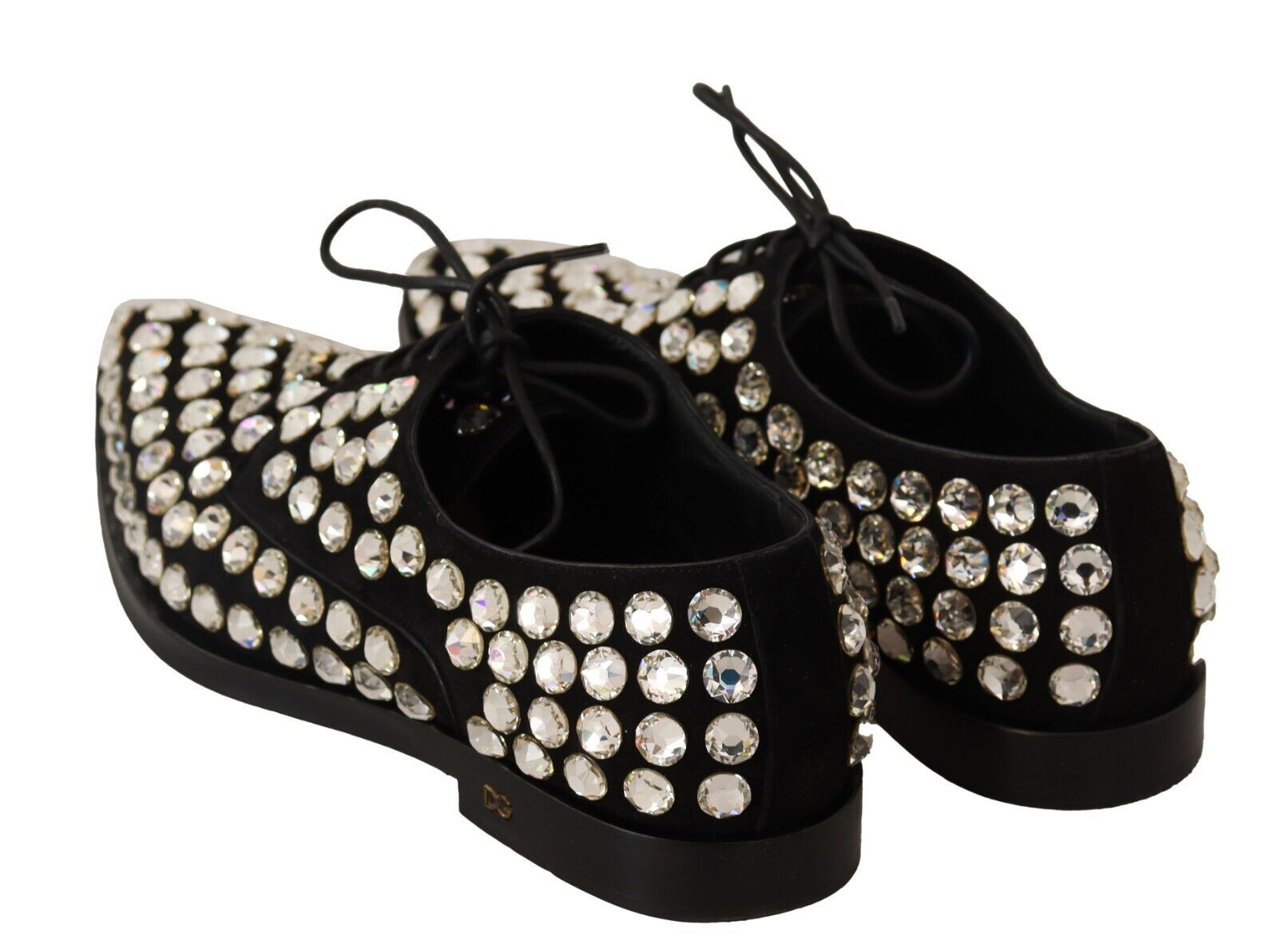 Elegante Schnürschuhe mit Kristallverzierung