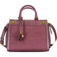 Elegante borsa in poliuretano viola