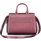 Elegante borsa in poliuretano viola