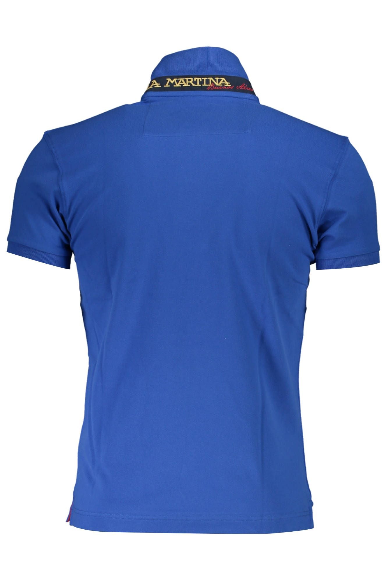 Polo slim fit ricamata con dettagli a contrasto