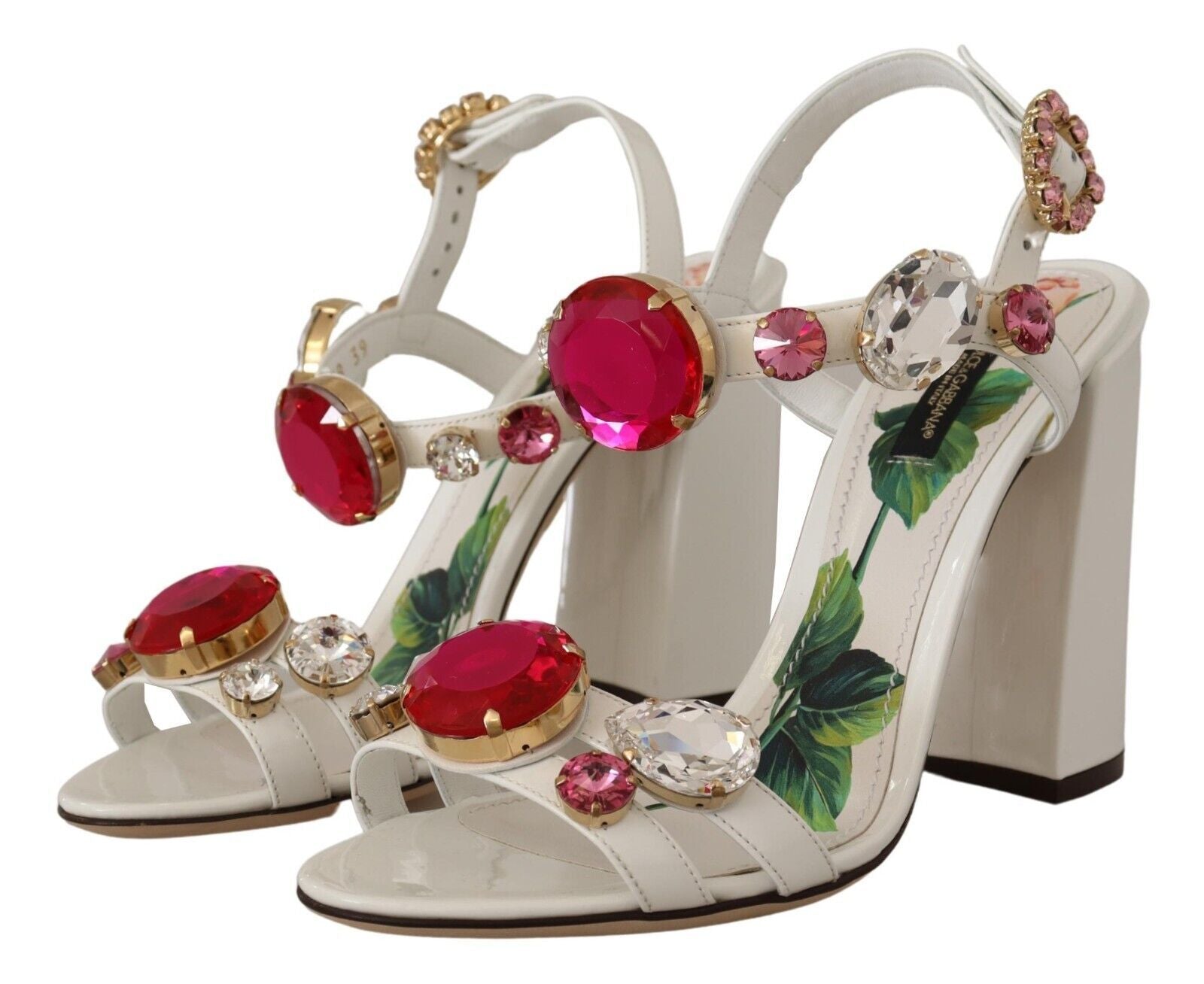 Keira Heels mit Fesselriemchen und Kristallverzierung
