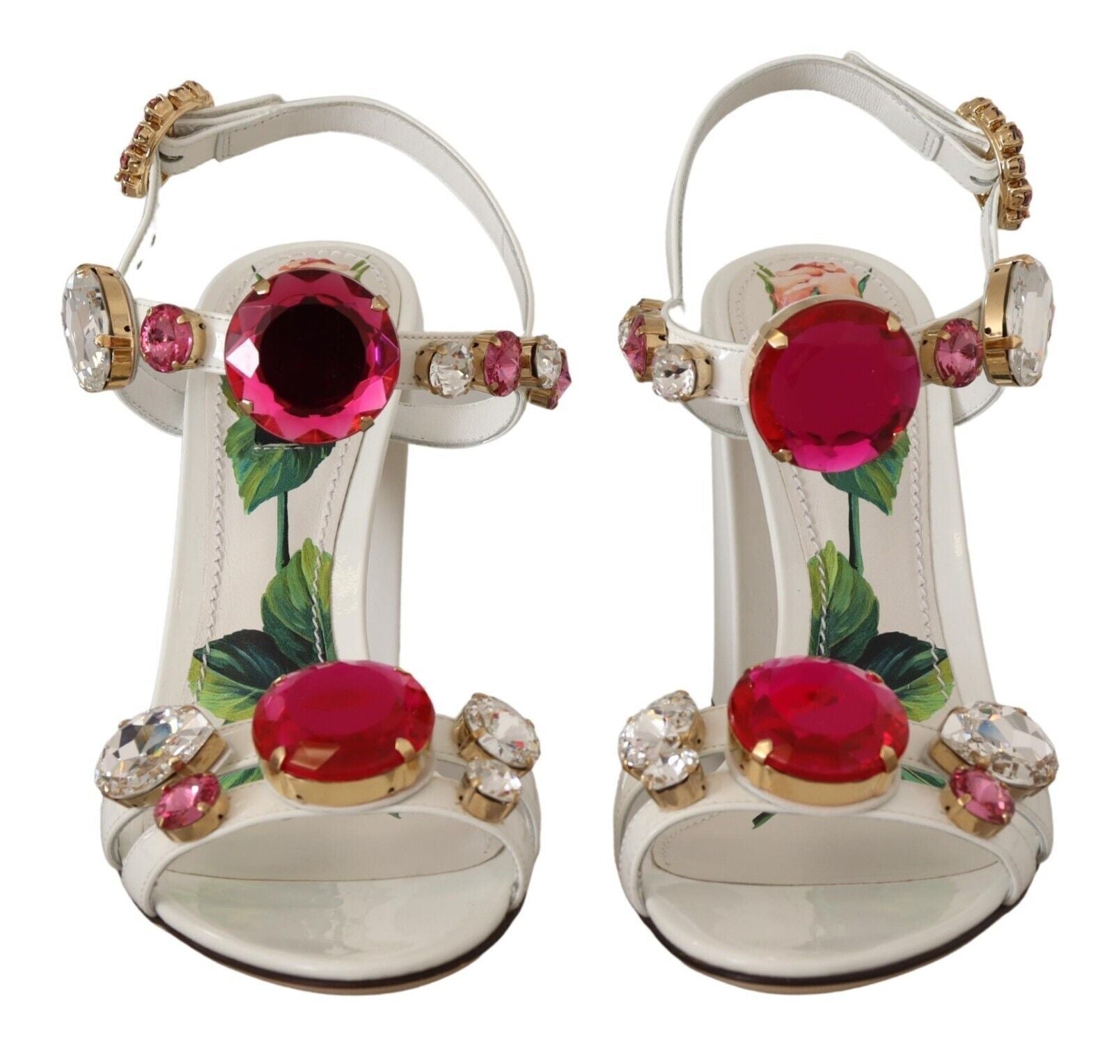 Keira Heels mit Fesselriemchen und Kristallverzierung