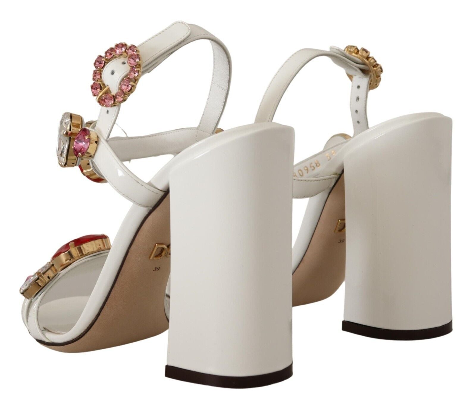 Keira Heels mit Fesselriemchen und Kristallverzierung