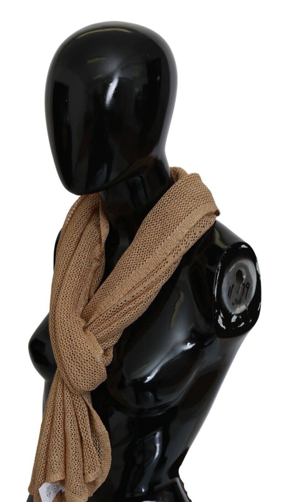 Eleganter brauner Herren-Halswickelschal