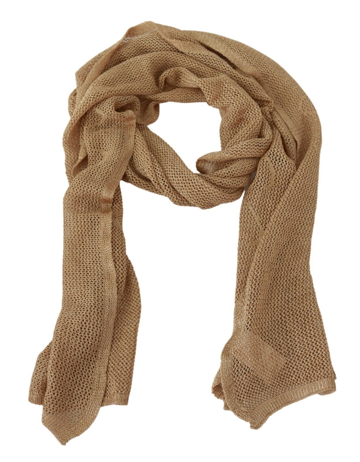 Eleganter brauner Herren-Halswickelschal