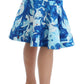 Elegant Fresco-Print Knee-Length Skirt