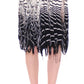 Chic Black & White Knitted Skirt