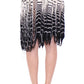 Chic Black & White Knitted Skirt