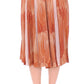 Orange Brown Below-Knee Chic Skirt