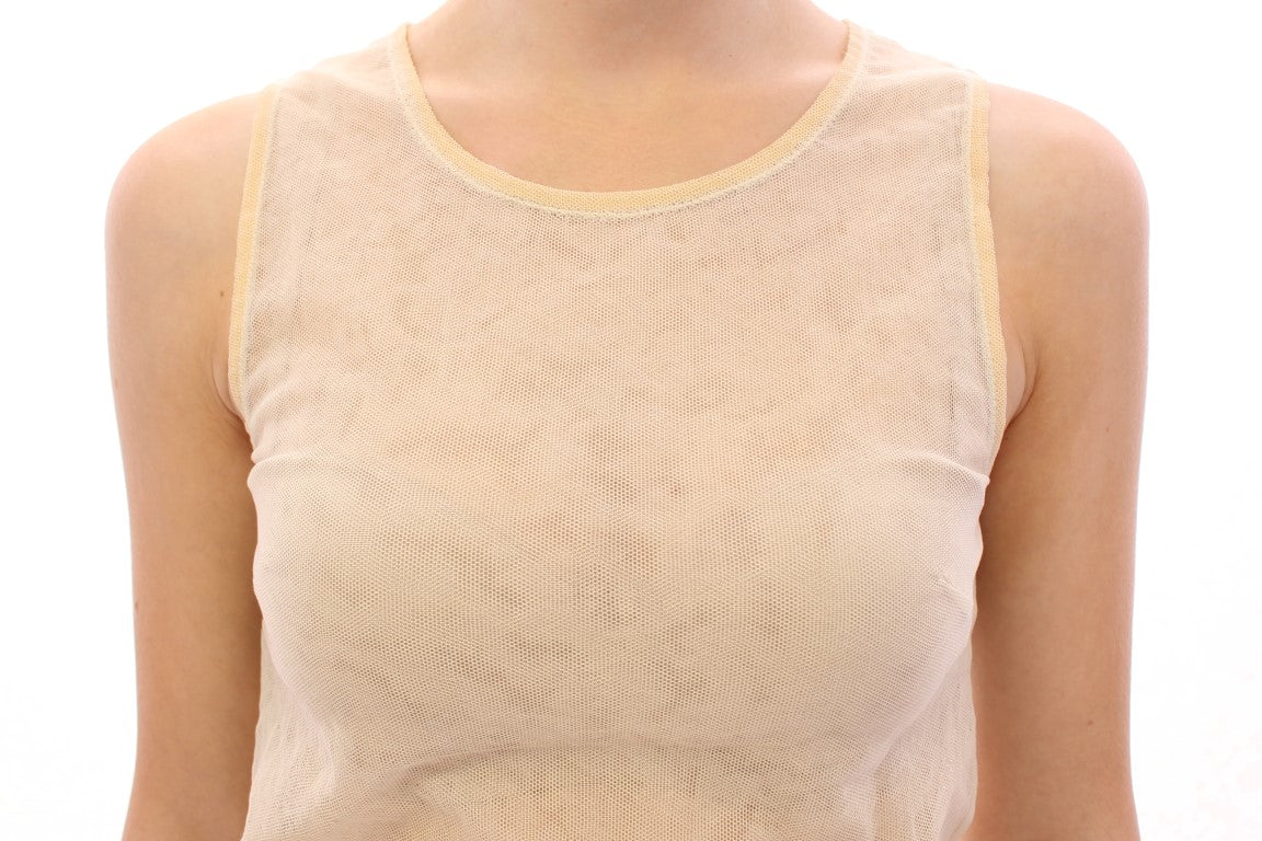Elegante beige Tanktop-Bluse