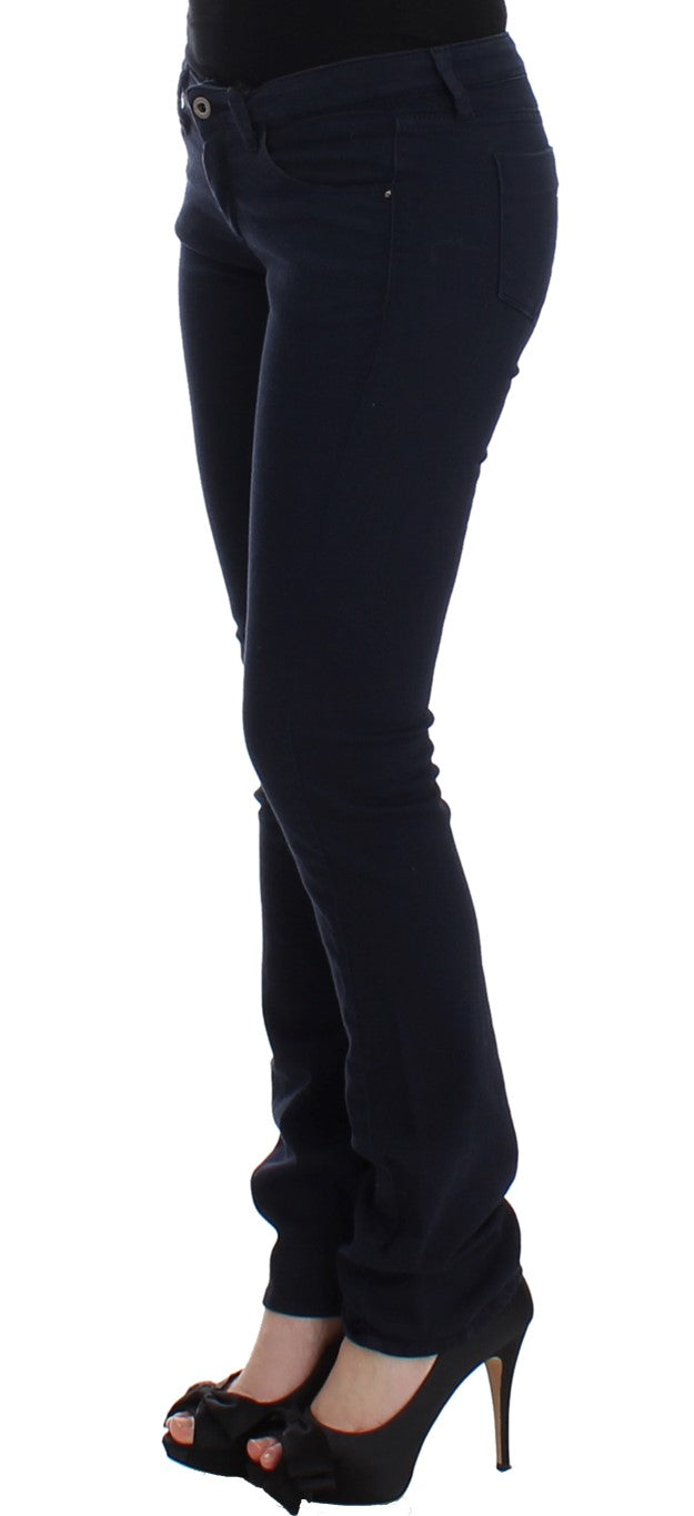 Chic blu gamba dritta denim Delight