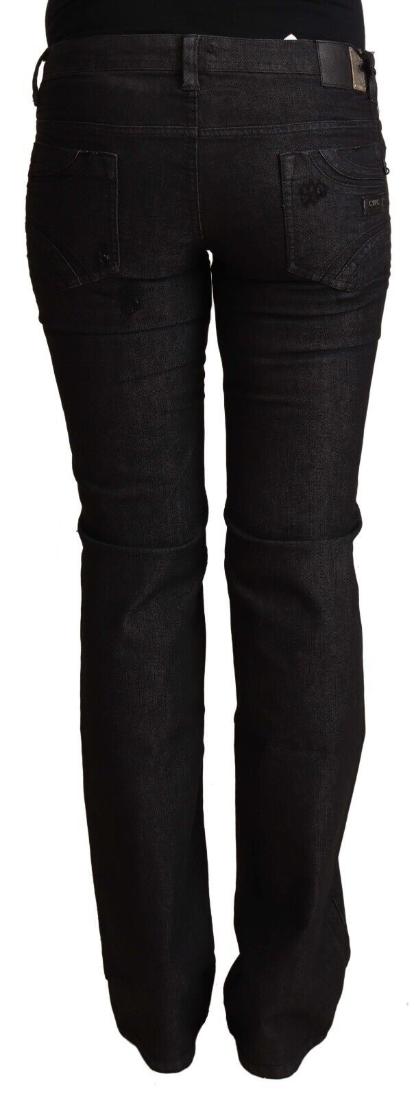 Schicke Skinny Jeans in Schwarz mit niedriger Taille