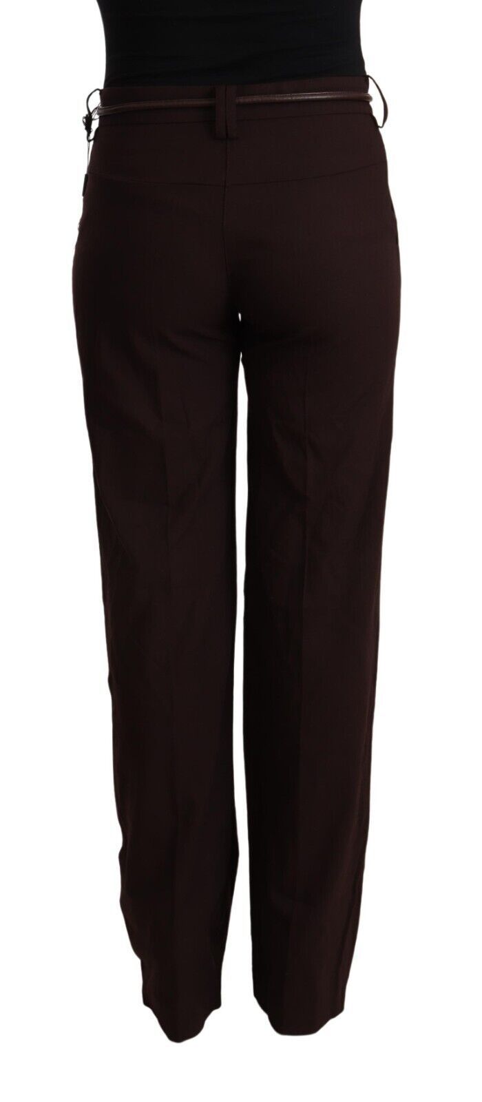 Elegante, gerade geschnittene Hose mit hoher Taille