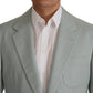 Elegante giacca blazer in cashmere e seta slim fit