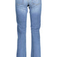 Blue Cotton Women Jeans