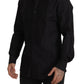 Elegantes schwarzes Smokinghemd – Slim Fit